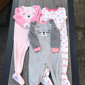 Carter’s fleece footed PJS